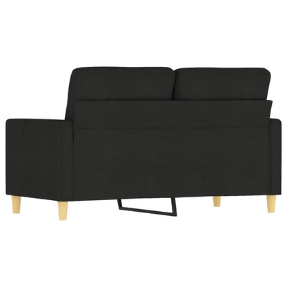 2-Sitzer-Sofa Schwarz 120 cm Stoff