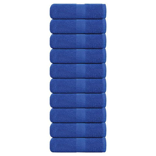 Seiftücher 10 Stk. Blau 30x30 cm 360 g/m² 100% Baumwolle