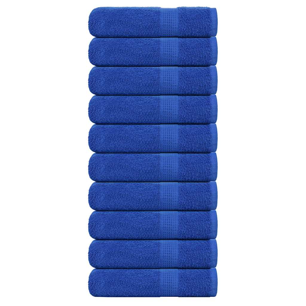 Handtücher 10 Stk. Blau 50x100 cm 360 g/m² 100% Baumwolle