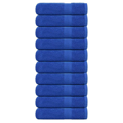 Handtücher 10 Stk. Blau 50x100 cm 360 g/m² 100% Baumwolle