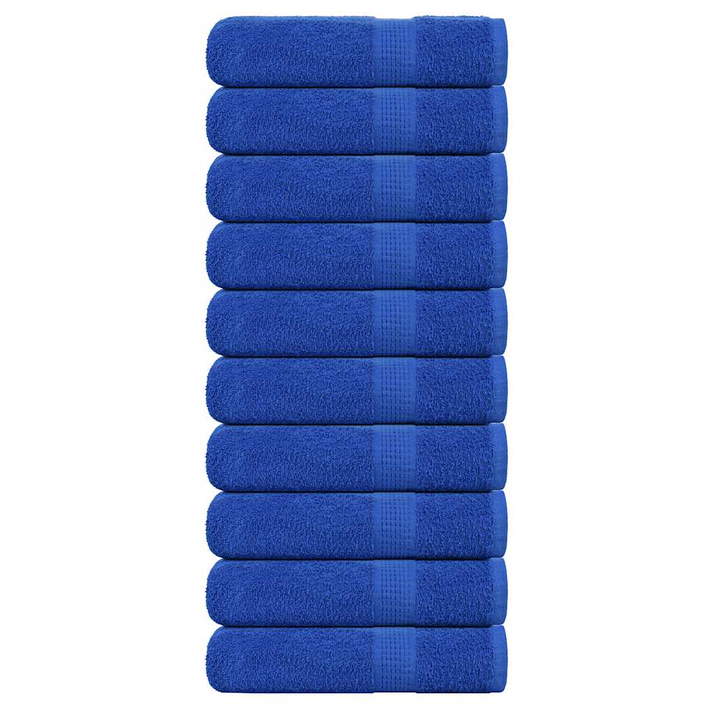 Duschtücher 10 Stk. Blau 70x140 cm 360 g/m² 100% Baumwolle