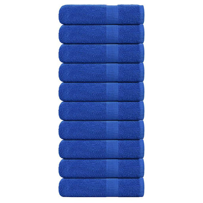 Duschtücher 10 Stk. Blau 70x140 cm 360 g/m² 100% Baumwolle