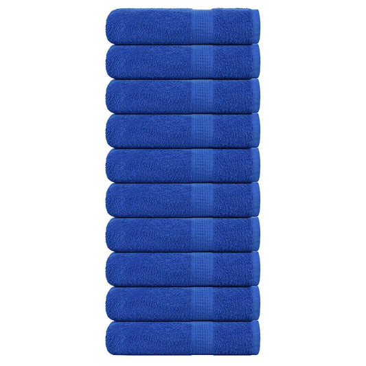 Duschtücher 10 Stk. Blau 70x140 cm 360 g/m² 100% Baumwolle