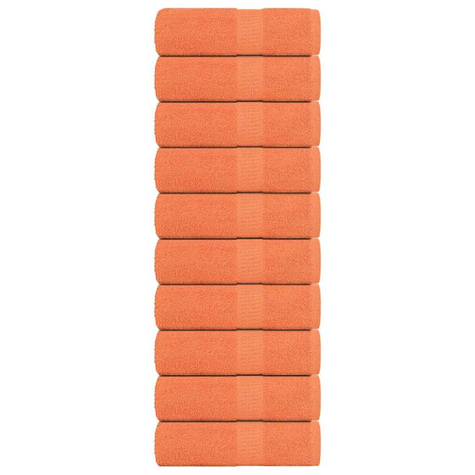 Seiftücher 10 Stk. Orange 30x30 cm 360 g/m² 100% Baumwolle