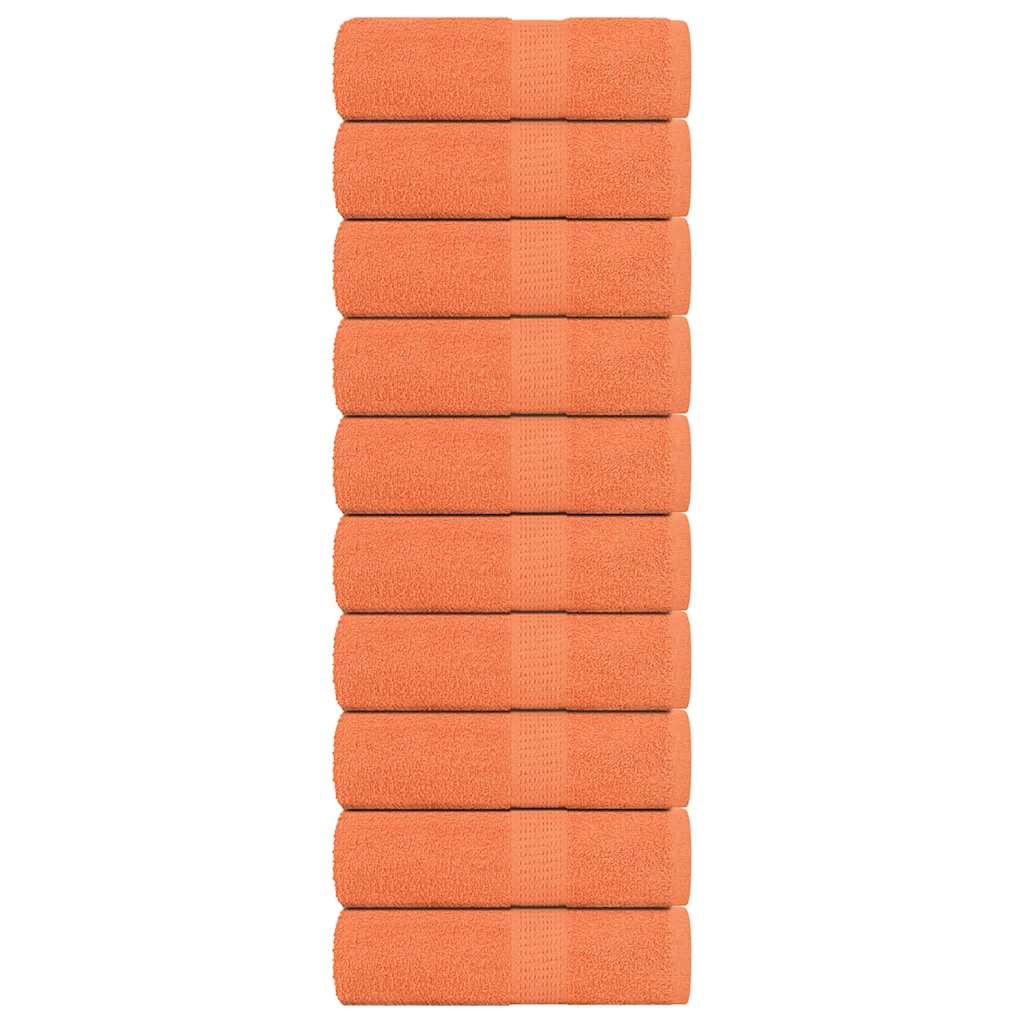 Gästetücher 10 Stk. Orange 30x50 cm 360 g/m² 100% Baumwolle