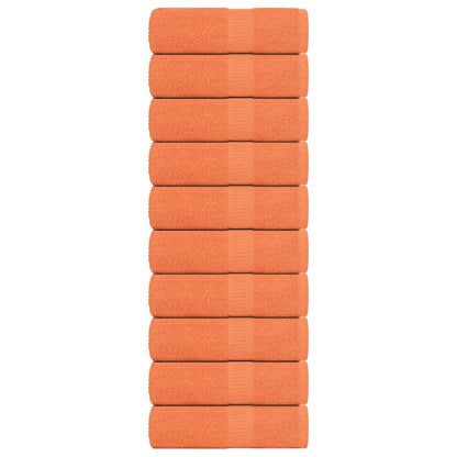 Gästetücher 10 Stk. Orange 30x50 cm 360 g/m² 100% Baumwolle