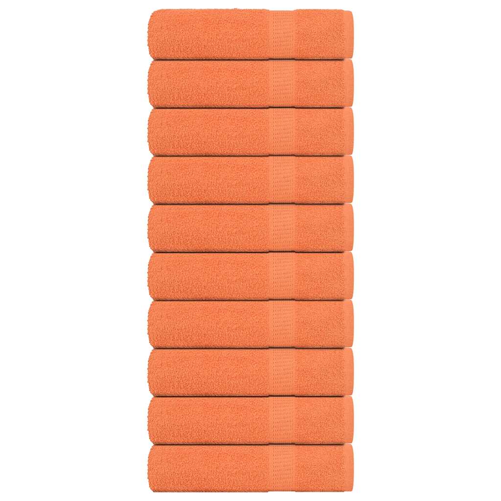 Handtücher 10 Stk. Orange 50x100 cm 360 g/m² 100% Baumwolle