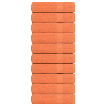 Handtücher 10 Stk. Orange 50x100 cm 360 g/m² 100% Baumwolle