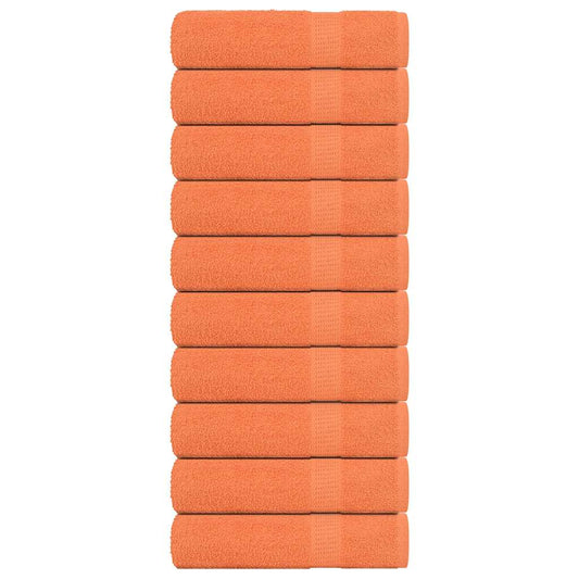 Handtücher 10 Stk. Orange 50x100 cm 360 g/m² 100% Baumwolle