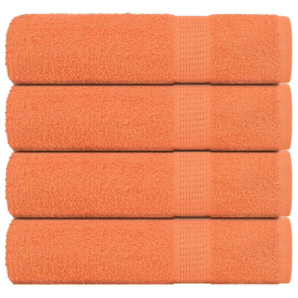 Duschtücher 4 Stk. Orange 70x140 cm 360 g/m² 100% Baumwolle