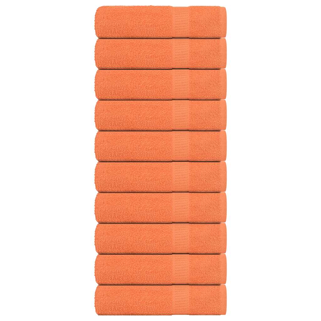 Duschtücher 10 Stk. Orange 70x140 cm 360 g/m² 100% Baumwolle