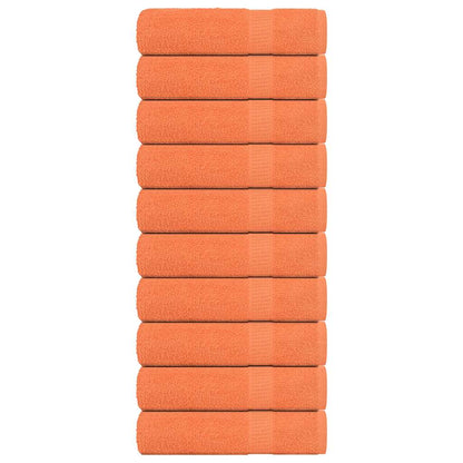 Duschtücher 10 Stk. Orange 70x140 cm 360 g/m² 100% Baumwolle