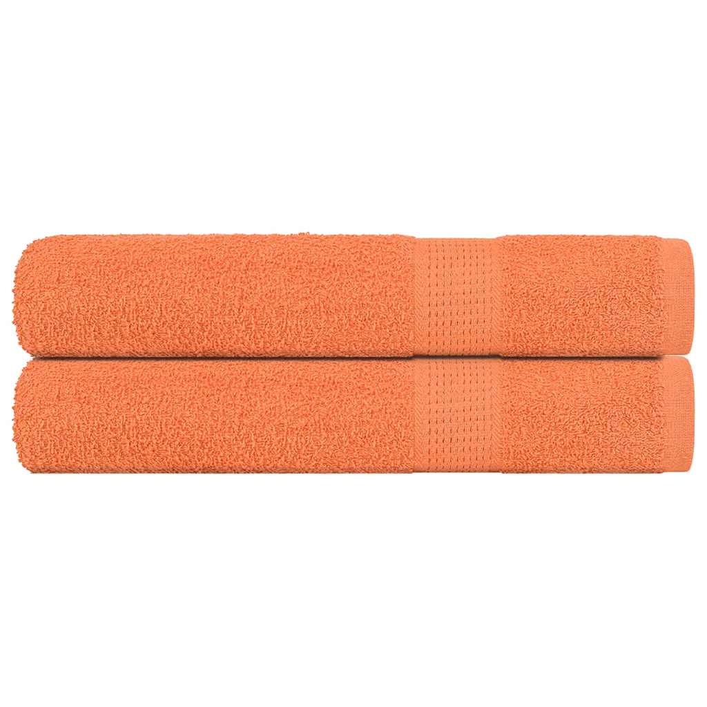 Saunatücher 2 Stk. Orange 80x200 cm 360 g/m² 100% Baumwolle