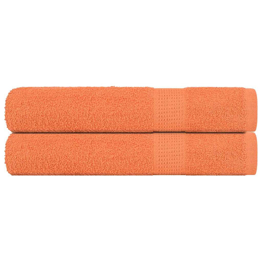 Saunatücher 2 Stk. Orange 80x200 cm 360 g/m² 100% Baumwolle