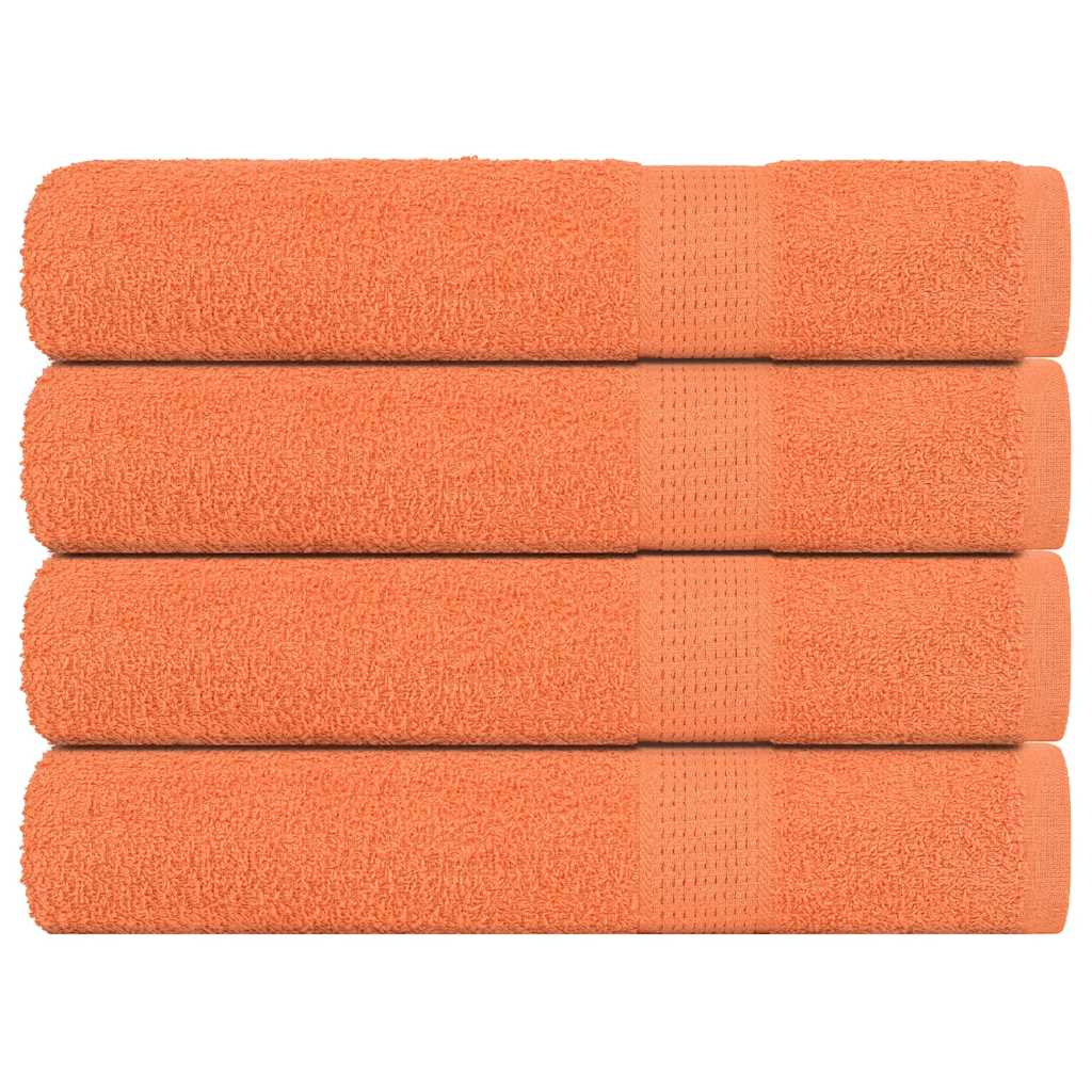 Saunatücher 4 Stk. Orange 80x200 cm 360 g/m² 100% Baumwolle