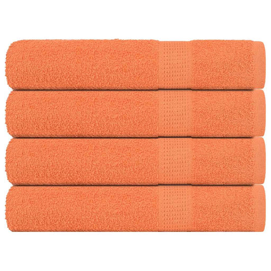 Saunatücher 4 Stk. Orange 80x200 cm 360 g/m² 100% Baumwolle