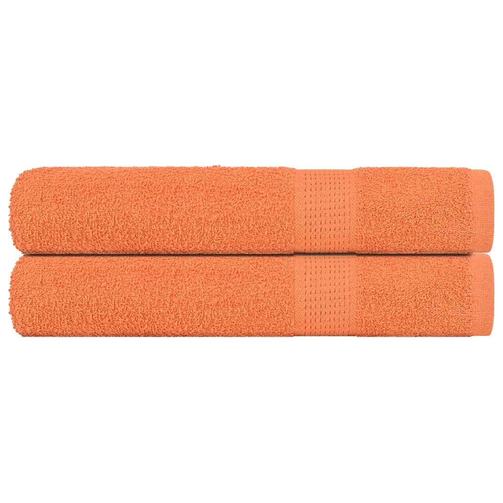 Handtücher 2 Stk. Orange 100x200 cm 360 g/m² 100% Baumwolle