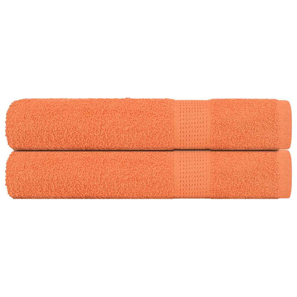 Handtücher 2 Stk. Orange 100x200 cm 360 g/m² 100% Baumwolle