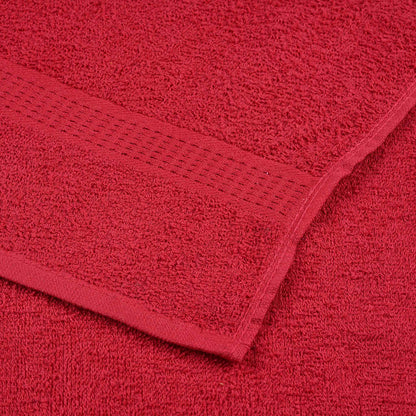 Seiftücher 10 Stk. Rot 30x30 cm 360 g/m² 100% Baumwolle