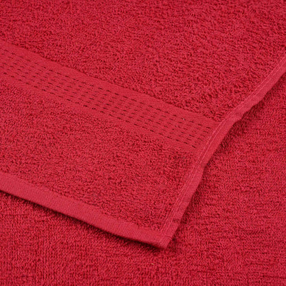 Duschtücher 10 Stk. Rot 70x140 cm 360 g/m² 100% Baumwolle