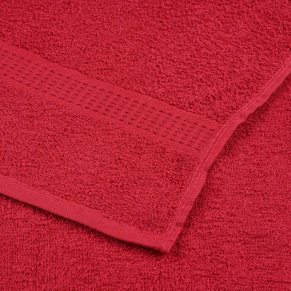 Badetücher 10 Stk. Rot 100x150 cm 360 g/m² 100% Baumwolle