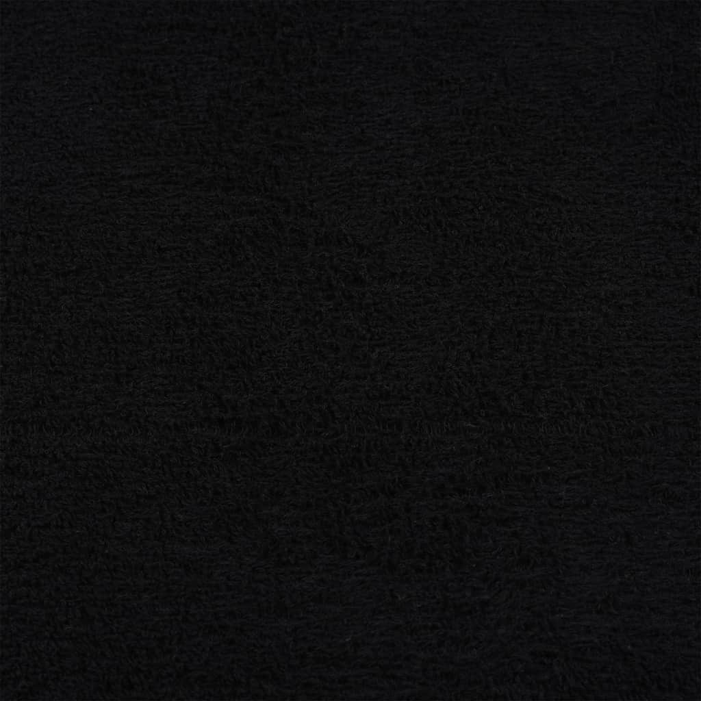 Seiftücher 2 Stk. Schwarz 30x30 cm 360 g/m² 100% Baumwolle