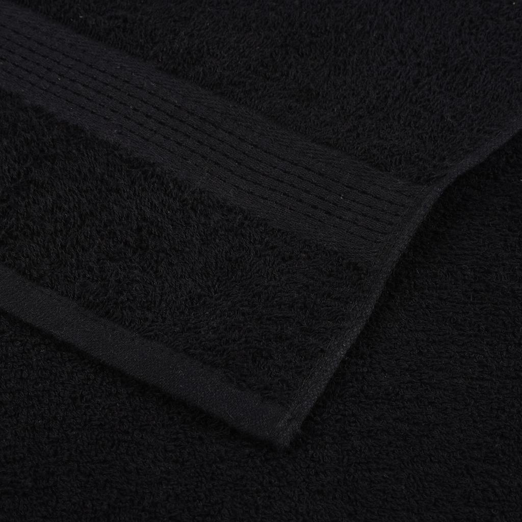 Seiftücher 2 Stk. Schwarz 30x30 cm 360 g/m² 100% Baumwolle