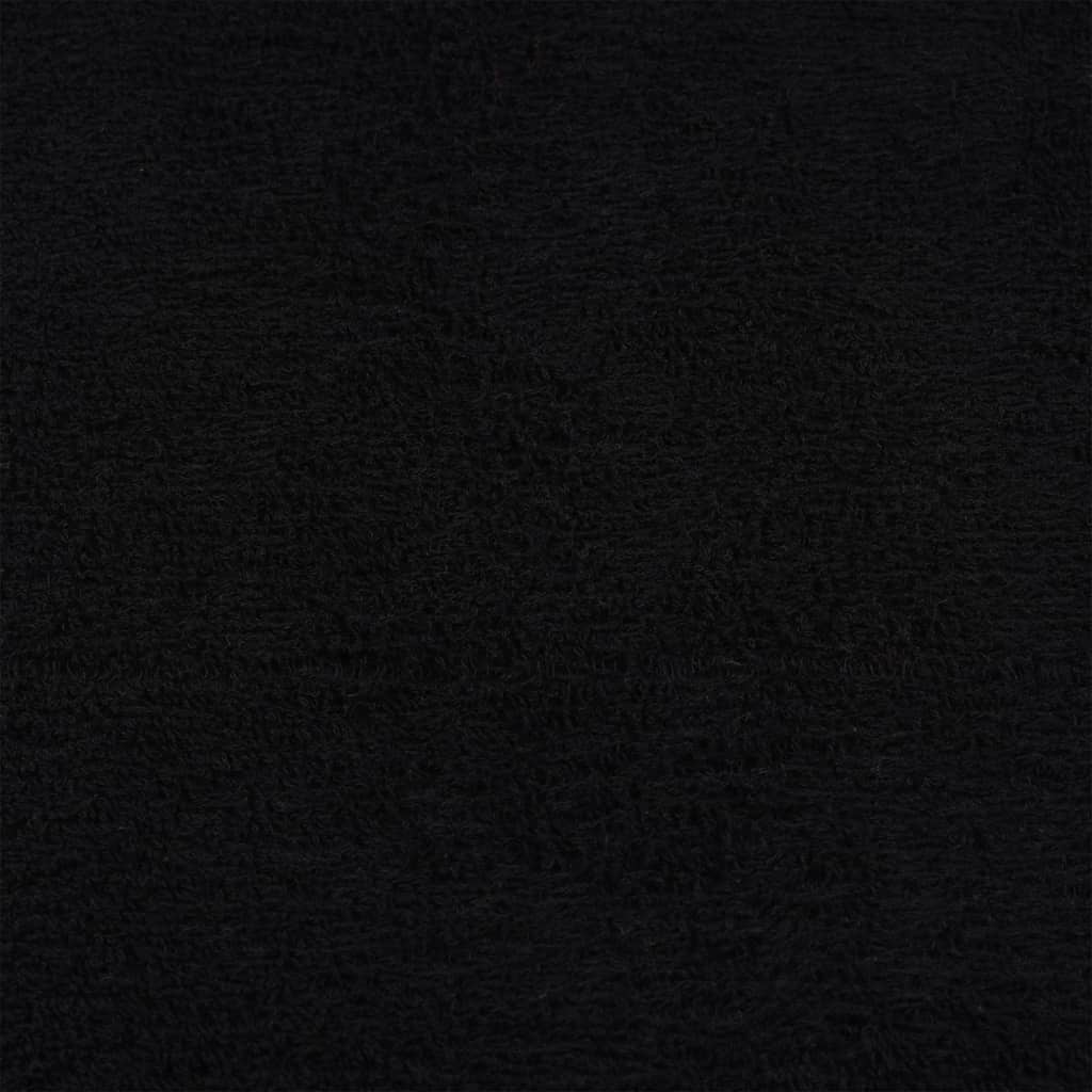 Seiftücher 4 Stk. Schwarz 30x30 cm 360 g/m² 100% Baumwolle