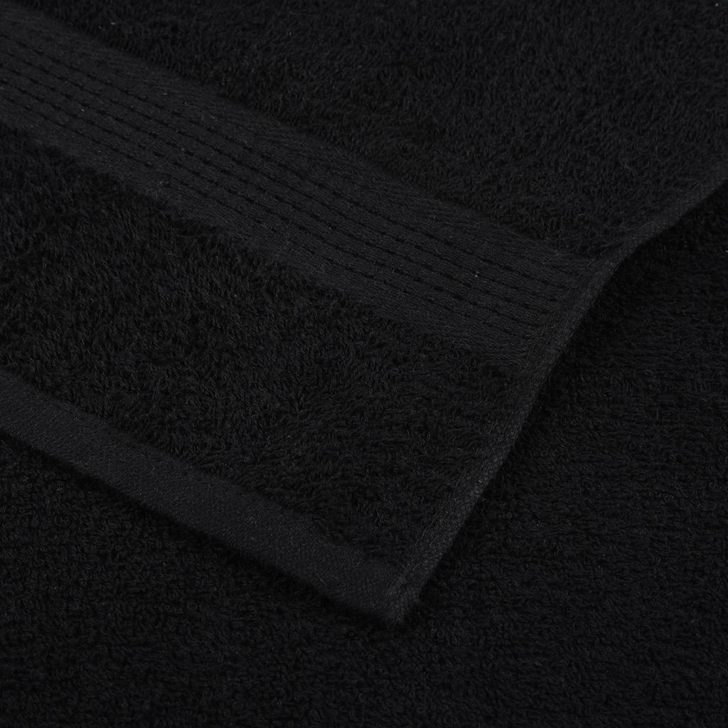 Seiftücher 4 Stk. Schwarz 30x30 cm 360 g/m² 100% Baumwolle