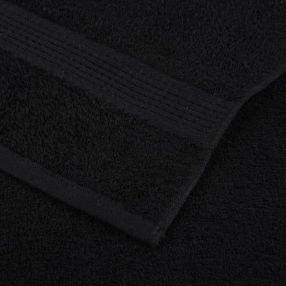 Seiftücher 10 Stk. Schwarz 30x30 cm 360 g/m² 100% Baumwolle