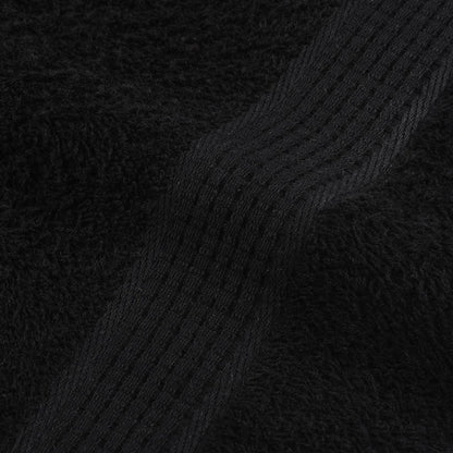 Duschtücher 10 Stk. Schwarz 70x140 cm 360 g/m² 100% Baumwolle