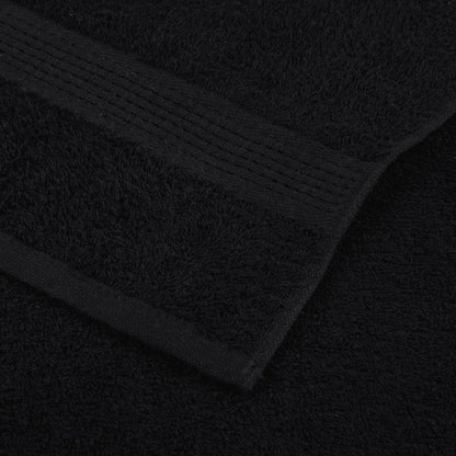 Badetücher 10 Stk. Schwarz 100x150 cm 360 g/m² 100% Baumwolle