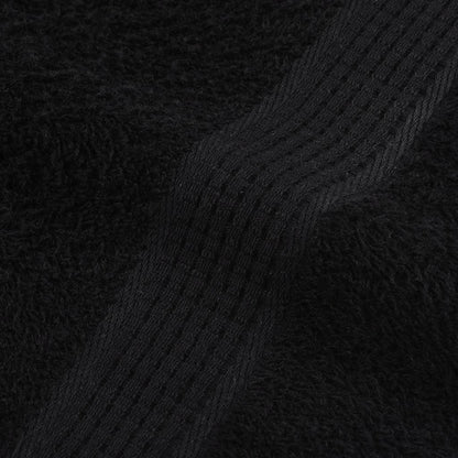 Saunatücher 4 Stk. Schwarz 80x200 cm 360 g/m² 100% Baumwolle