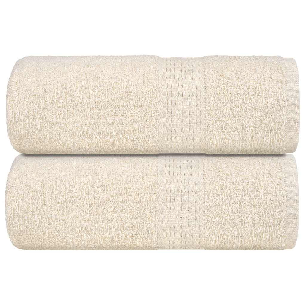 Seiftücher 2 Stk. Creme 30x30 cm 360 g/m² 100% Baumwolle