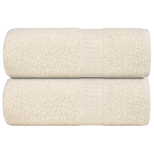 Seiftücher 2 Stk. Creme 30x30 cm 360 g/m² 100% Baumwolle