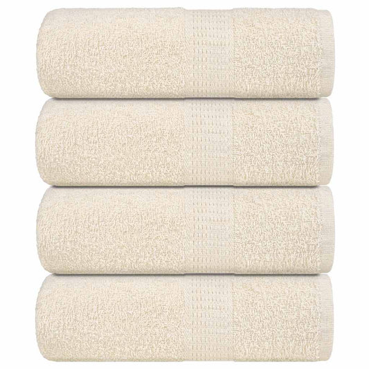 Seiftücher 4 Stk. Creme 30x30 cm 360 g/m² 100% Baumwolle