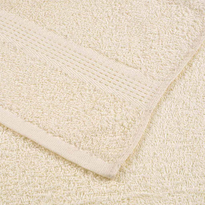 Seiftücher 10 Stk. Creme 30x30 cm 360 g/m² 100% Baumwolle