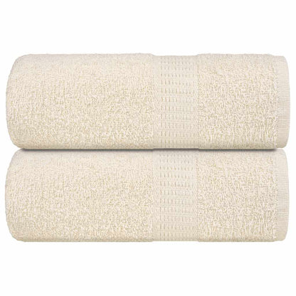 Gästetücher 2 Stk. Creme 30x50 cm 360 g/m² 100% Baumwolle