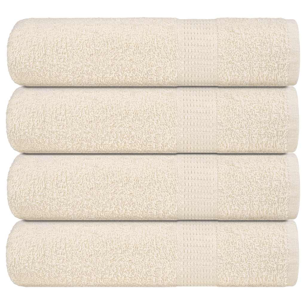 Handtücher 4 Stk. Creme 50x100 cm 360 g/m² 100% Baumwolle