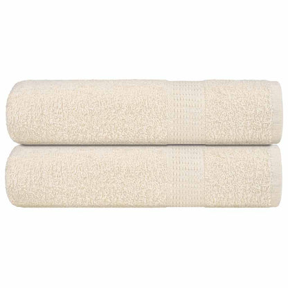 Duschtücher 2 Stk. Creme 70x140 cm 360 g/m² 100% Baumwolle