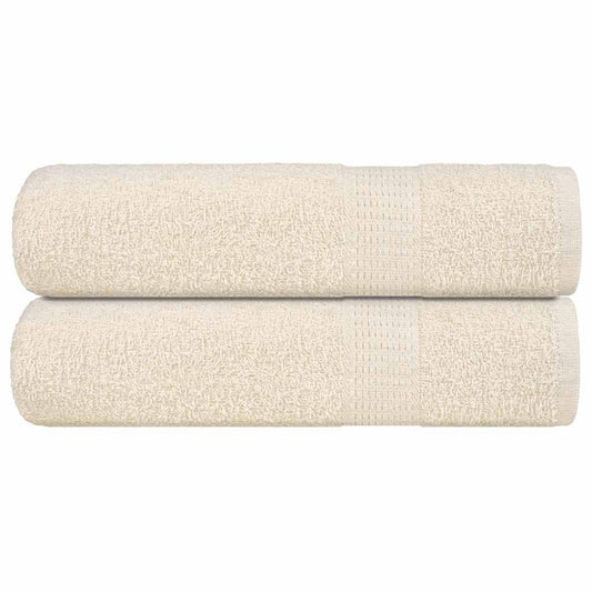 Duschtücher 2 Stk. Creme 70x140 cm 360 g/m² 100% Baumwolle