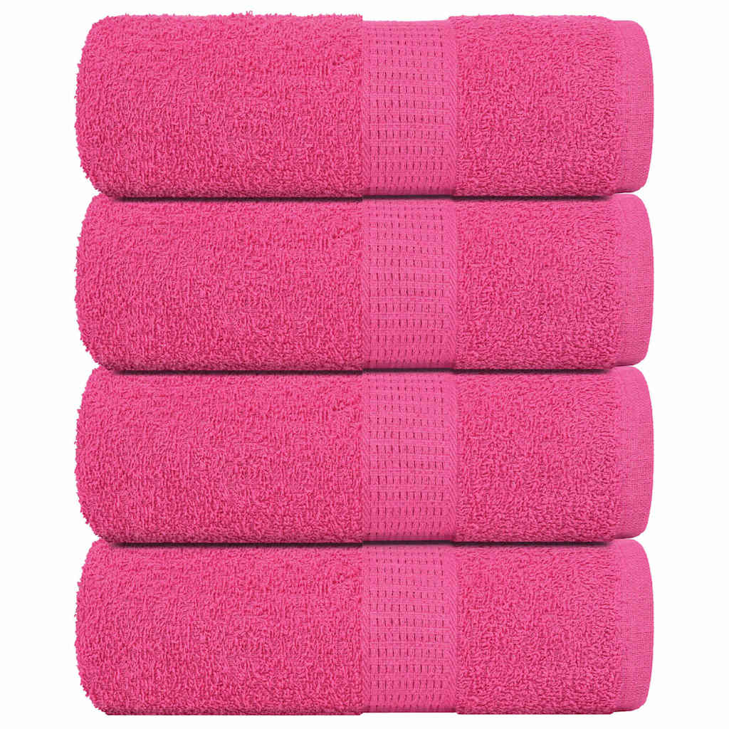 Seiftücher 4 Stk. Rosa 30x30 cm 360 g/m² 100% Baumwolle