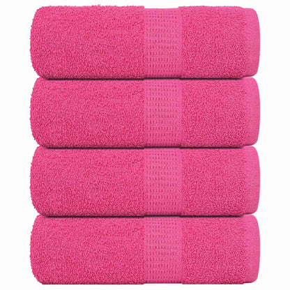 Seiftücher 4 Stk. Rosa 30x30 cm 360 g/m² 100% Baumwolle