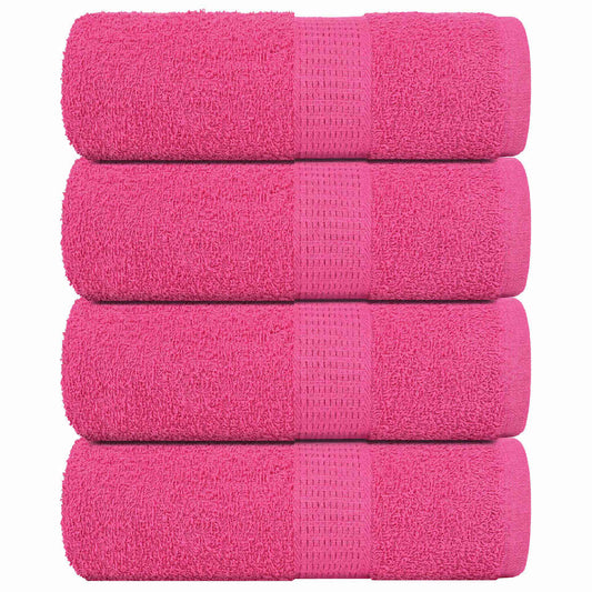 Seiftücher 4 Stk. Rosa 30x30 cm 360 g/m² 100% Baumwolle