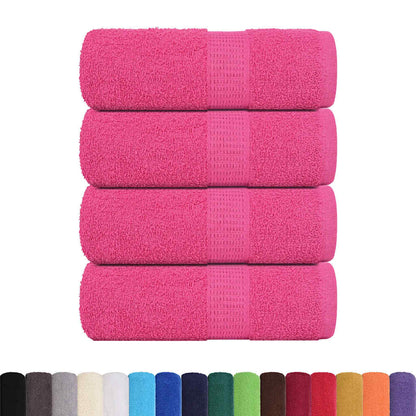 Seiftücher 4 Stk. Rosa 30x30 cm 360 g/m² 100% Baumwolle