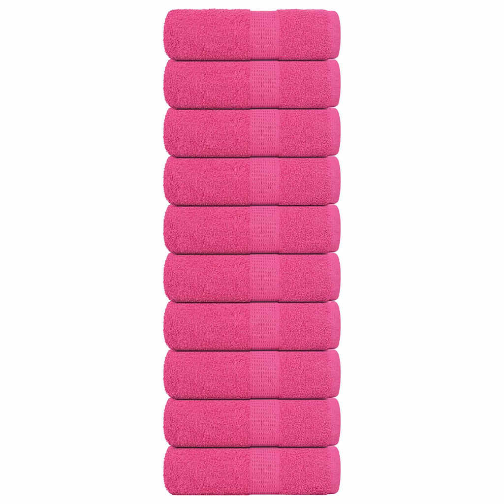 Seiftücher 10 Stk. Rosa 30x30 cm 360 g/m² 100% Baumwolle