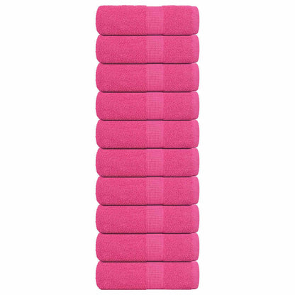 Seiftücher 10 Stk. Rosa 30x30 cm 360 g/m² 100% Baumwolle