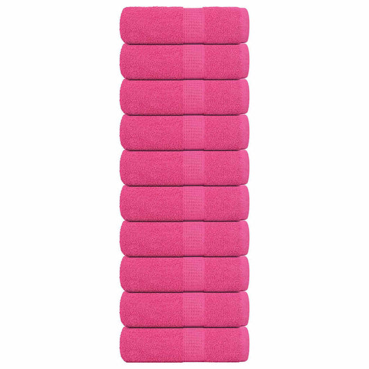 Seiftücher 10 Stk. Rosa 30x30 cm 360 g/m² 100% Baumwolle