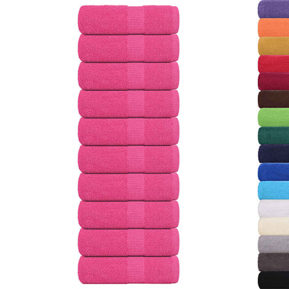 Seiftücher 10 Stk. Rosa 30x30 cm 360 g/m² 100% Baumwolle