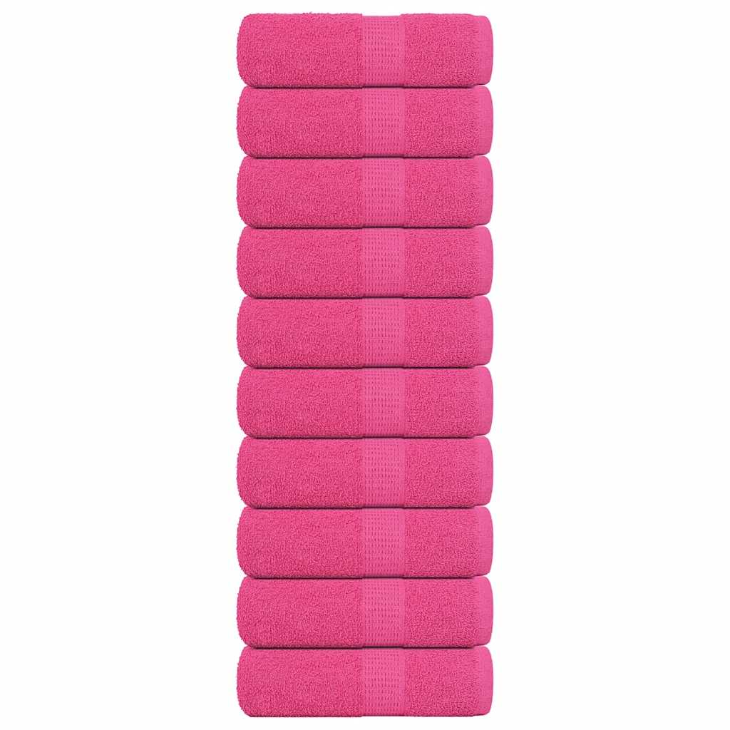 Gästetücher 10 Stk. Rosa 30x50 cm 360 g/m² 100% Baumwolle